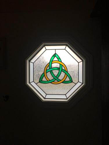 celtic knot stained glass
